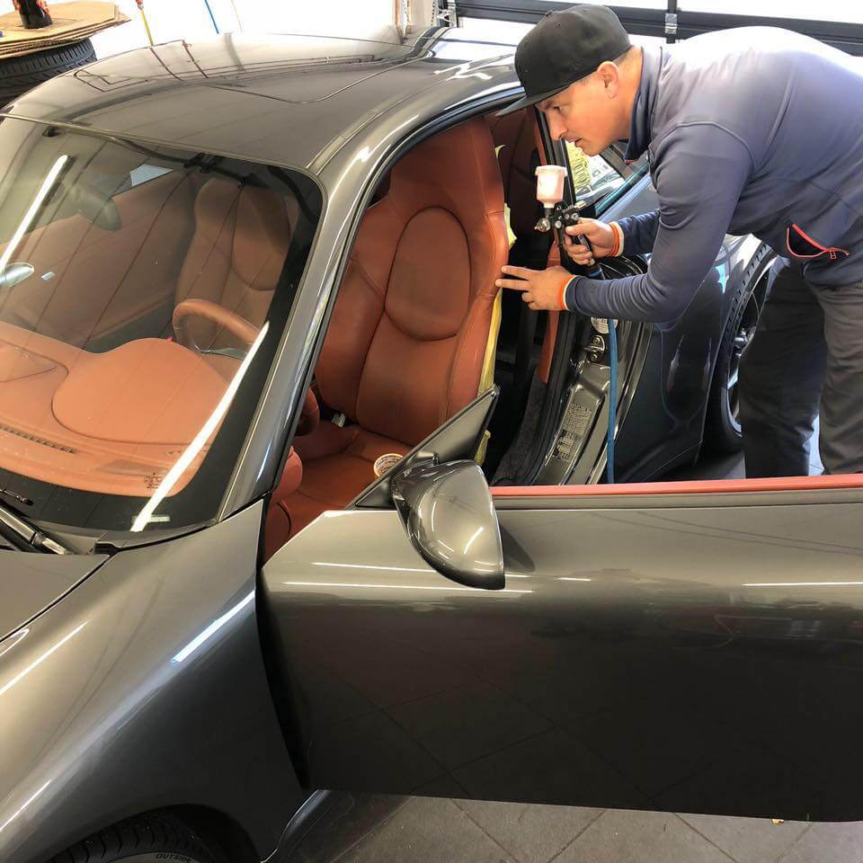 Bild von Robert Balinski bei der Arbeit